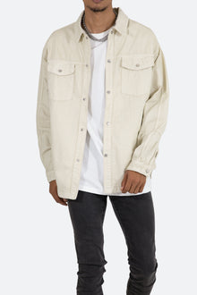 Denim Over Shirt | White