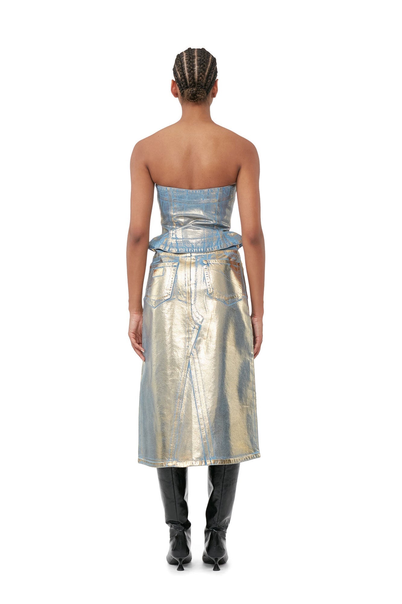 Denim Top | Gold