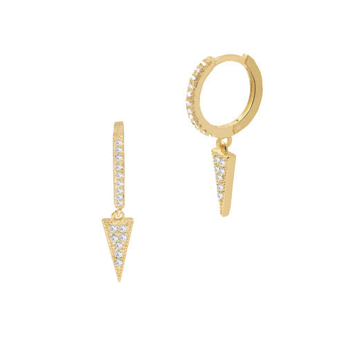 hanging pave zoe earrings