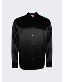 Diesel | Men | S-ricco Logo-embroidered Collar Shirt | Black