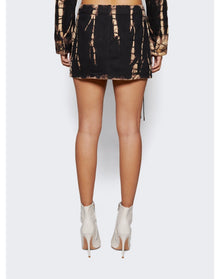 Dion Lee | Women | Denim V-wire Mini Skirt | Black