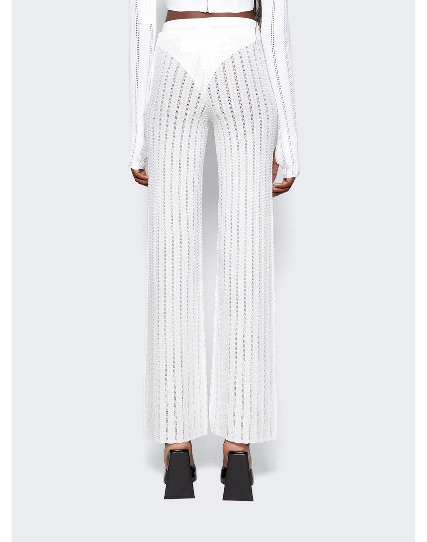 Dion Lee | Women | Snakeskin Pants | Ivory