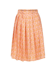 Dixie Silk Pleated Skirt | Mini Leopard