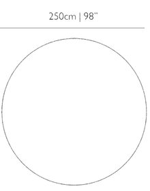 Dodo Pavone Carpet | Round 250 | Beige