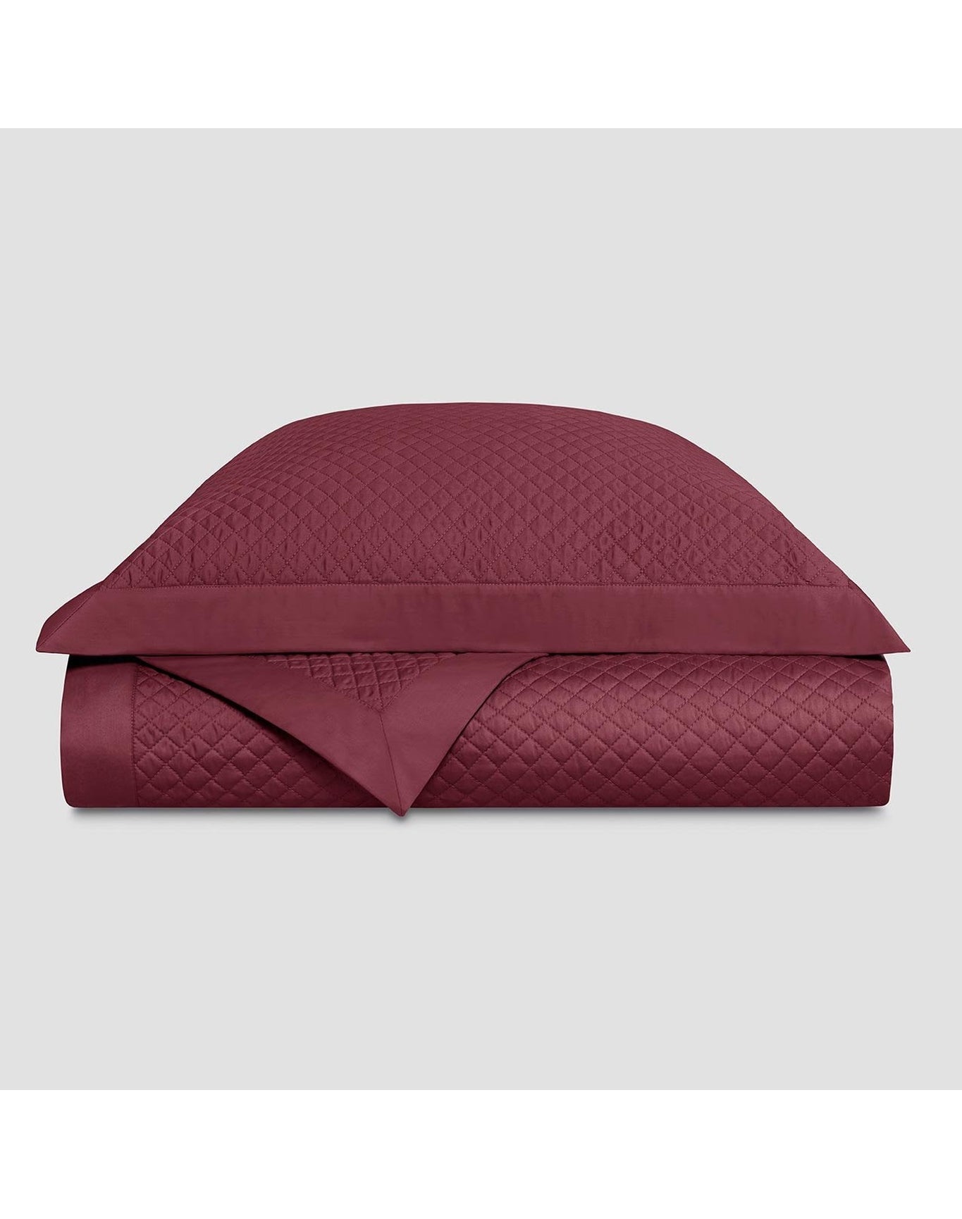 Dorian Royal Quilted Cotton Comforter | Bordeaux