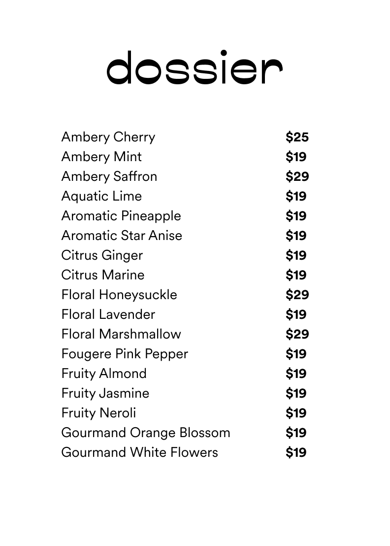 Price table
