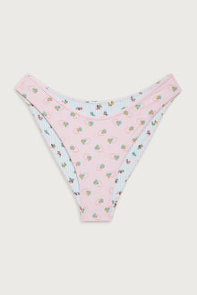 Dove reversible classic bikini bottom sweetheart stripe