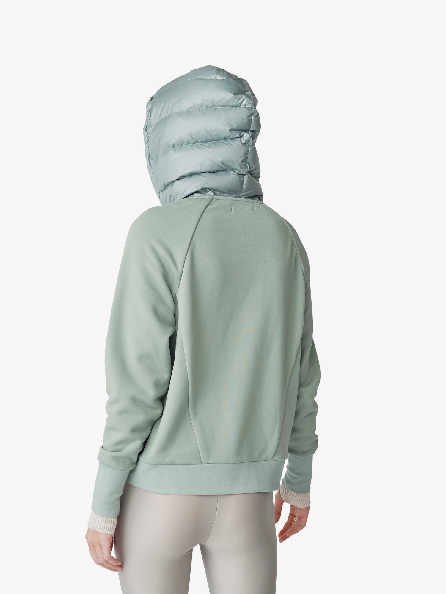 Womens | Down Zip Hoodie | Slate Gray