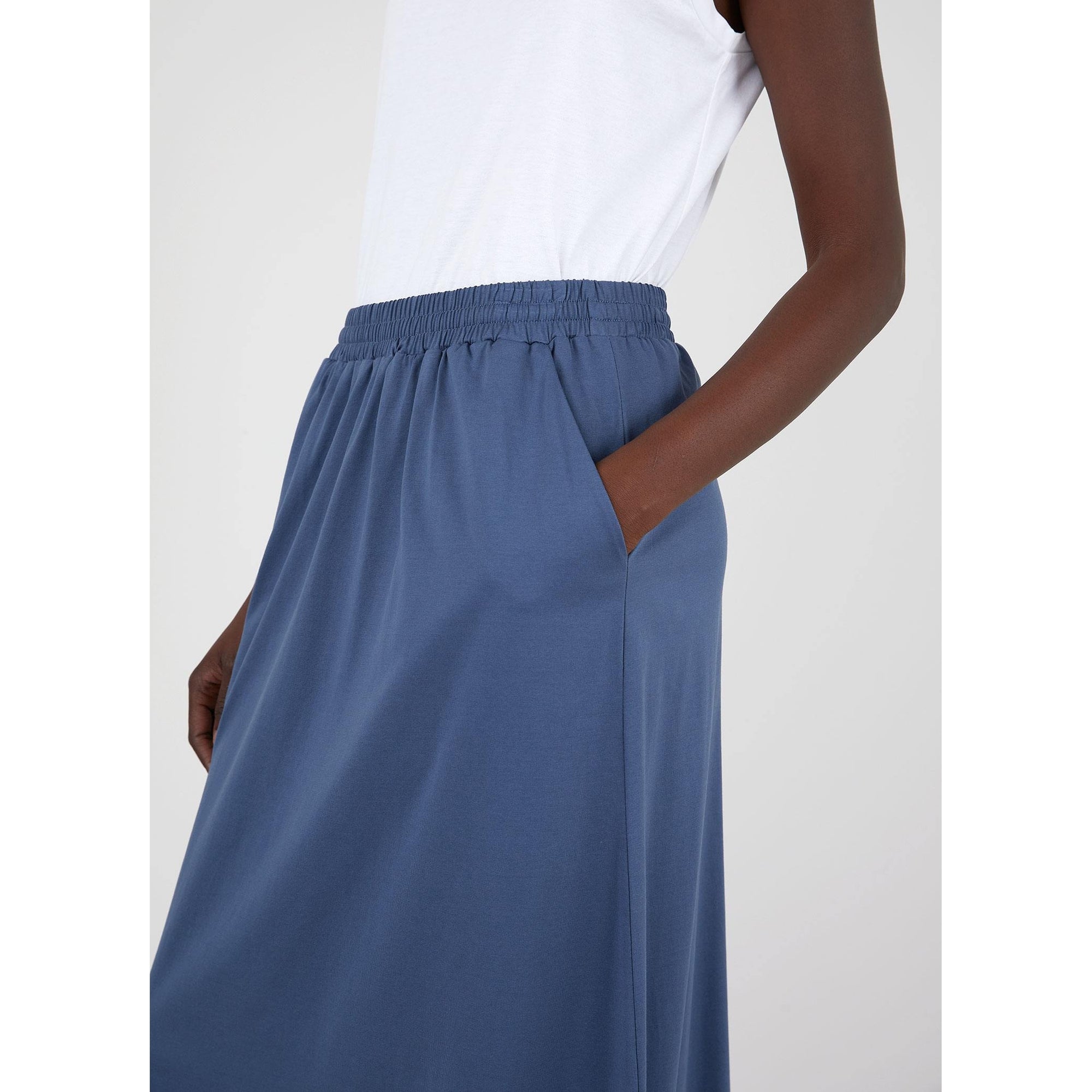 Drawstring Skirt | Women | Atlantic Blue