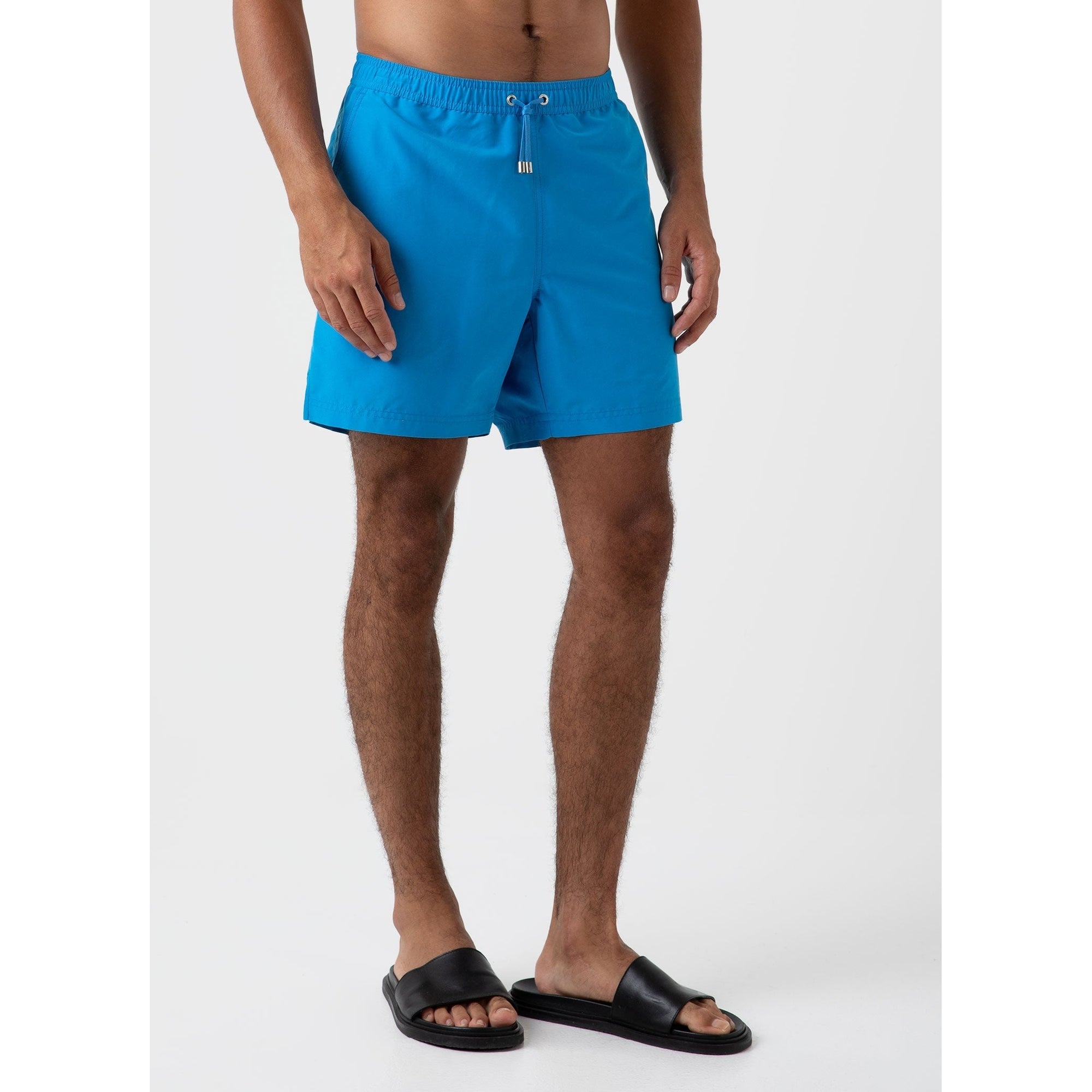 Drawstring Swim Shorts | Men | Turquoise