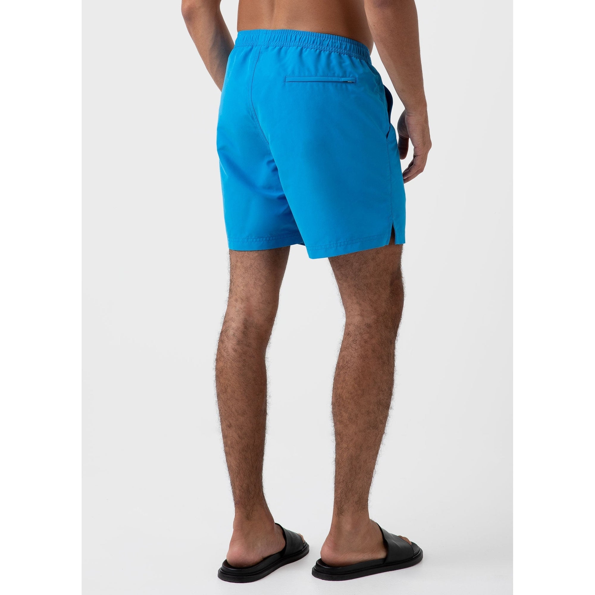 Drawstring Swim Shorts | Men | Turquoise