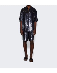 Dries Van Noten | Men | Embellished Shirt | Midnight