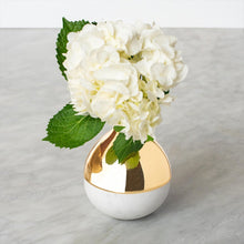 Dual Bud Vase Marble & Gold - ANNA New York