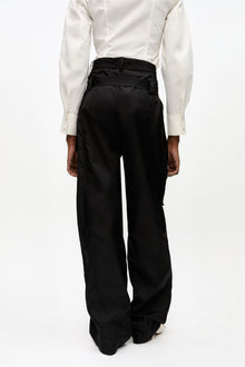 Duchesse Nylon Pocket Trousers | Black