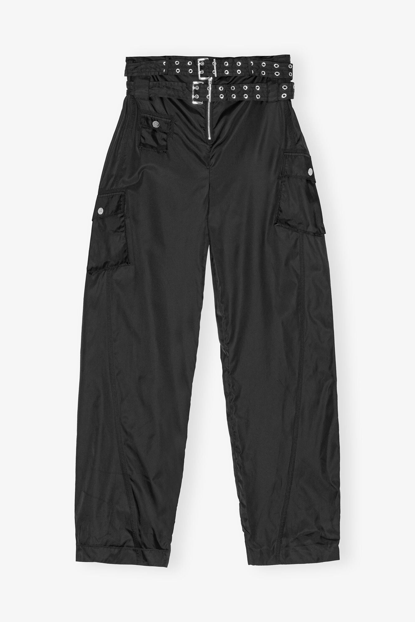 Duchesse Nylon Pocket Trousers | Black
