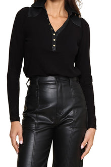 Robertson + Rodeo | Irina Long Sleeve Top | Black
