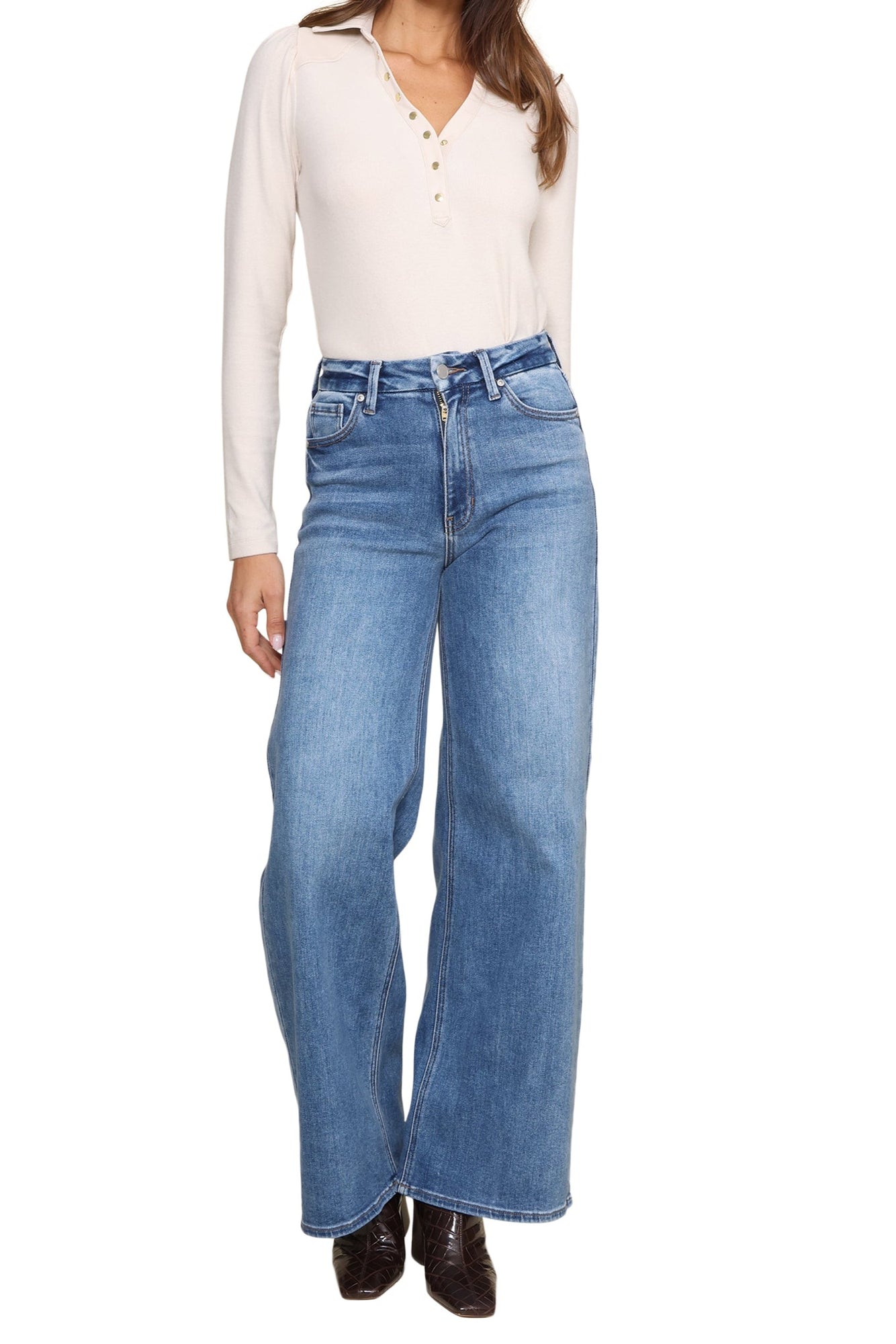 Robertson + Rodeo | Irina Long Sleeve Top | Beige