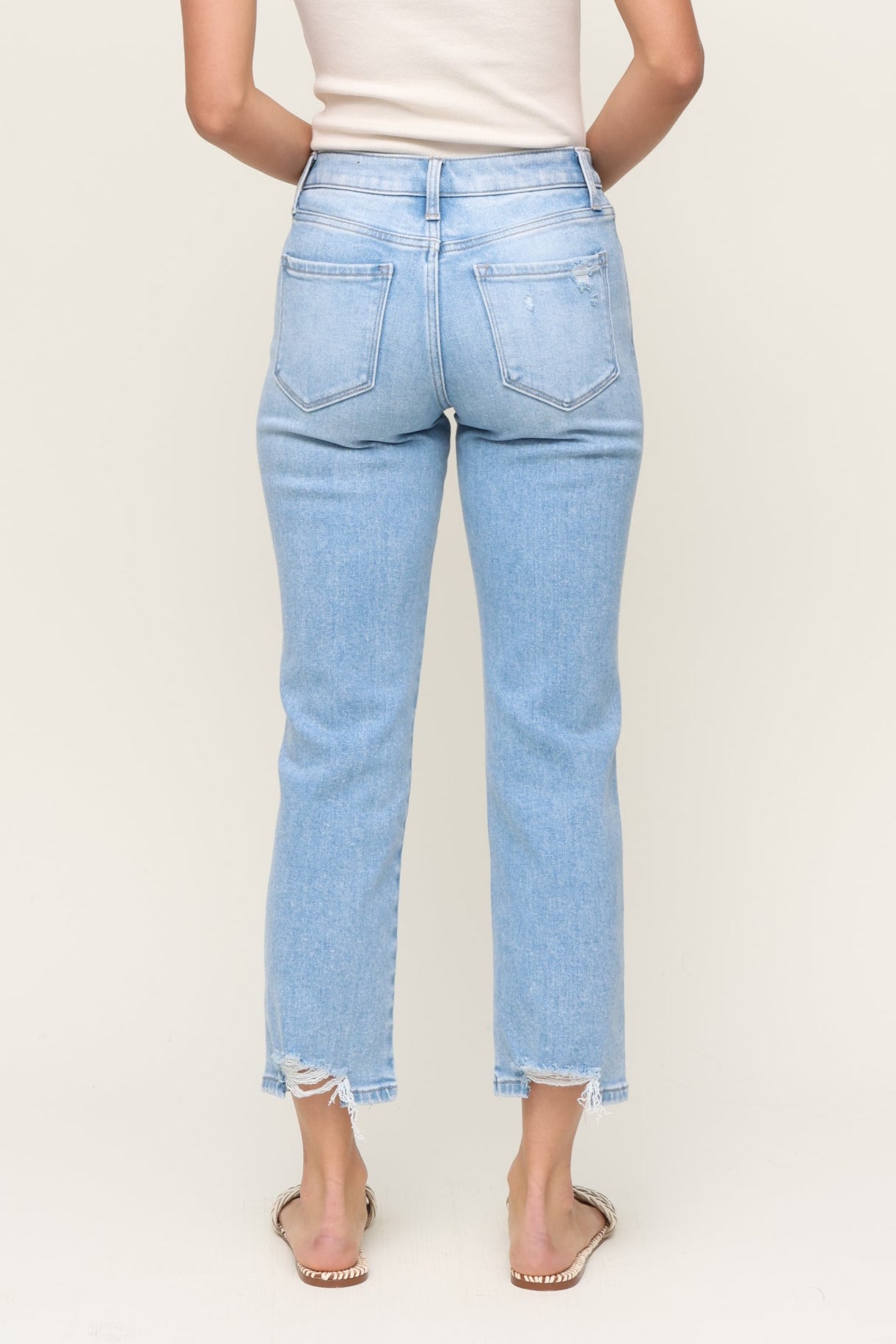 Flying Monkey | High Rise Straight Leg | Blue