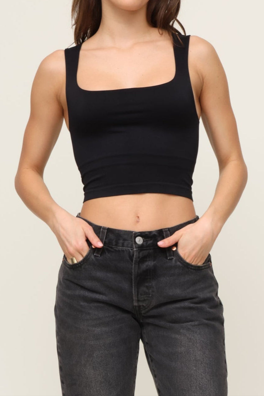 Jordyn Jagger | Candyce Crop Top | Black