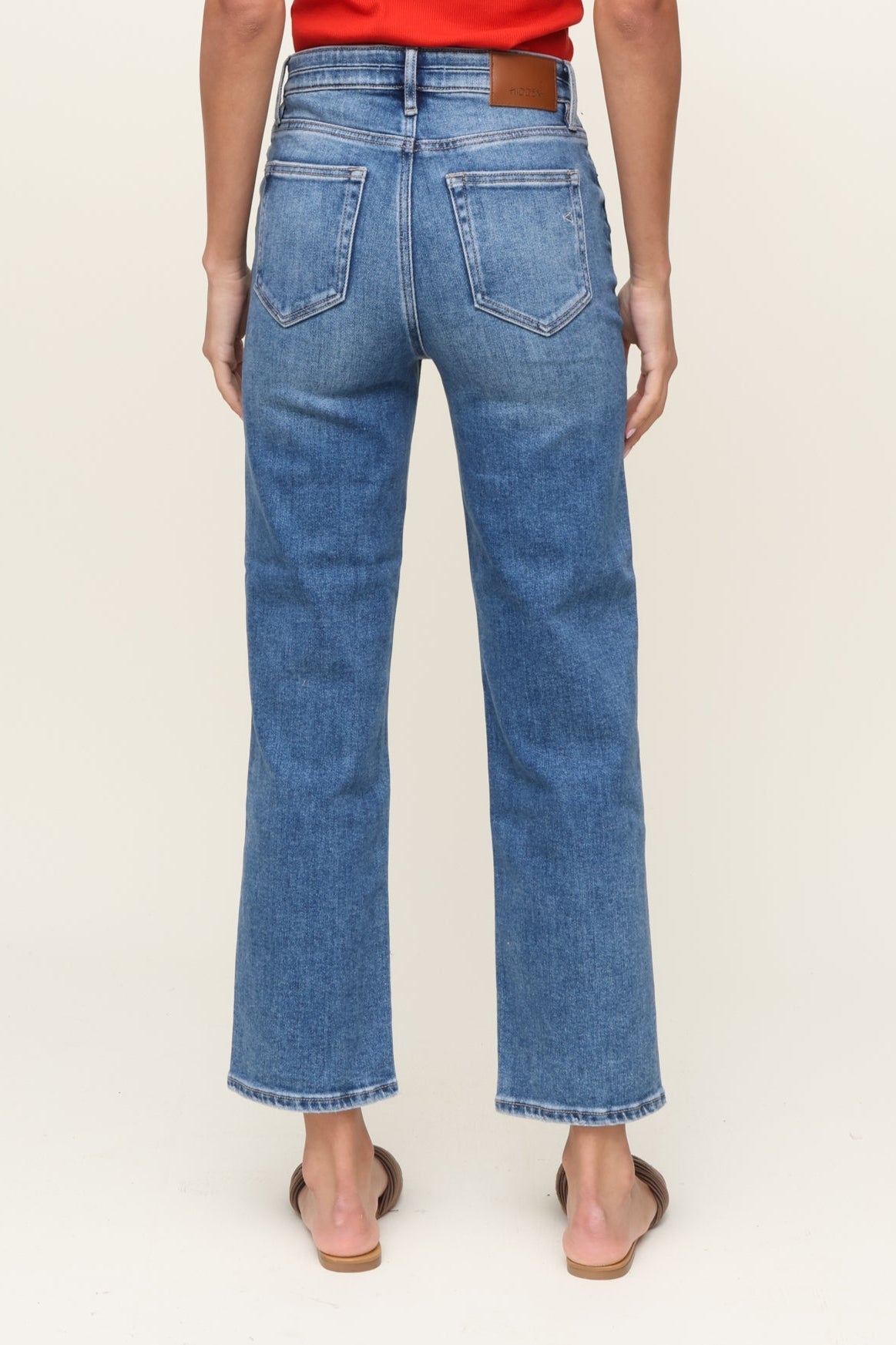 Hidden | Tracey Crop Relaxed Straight | Blue