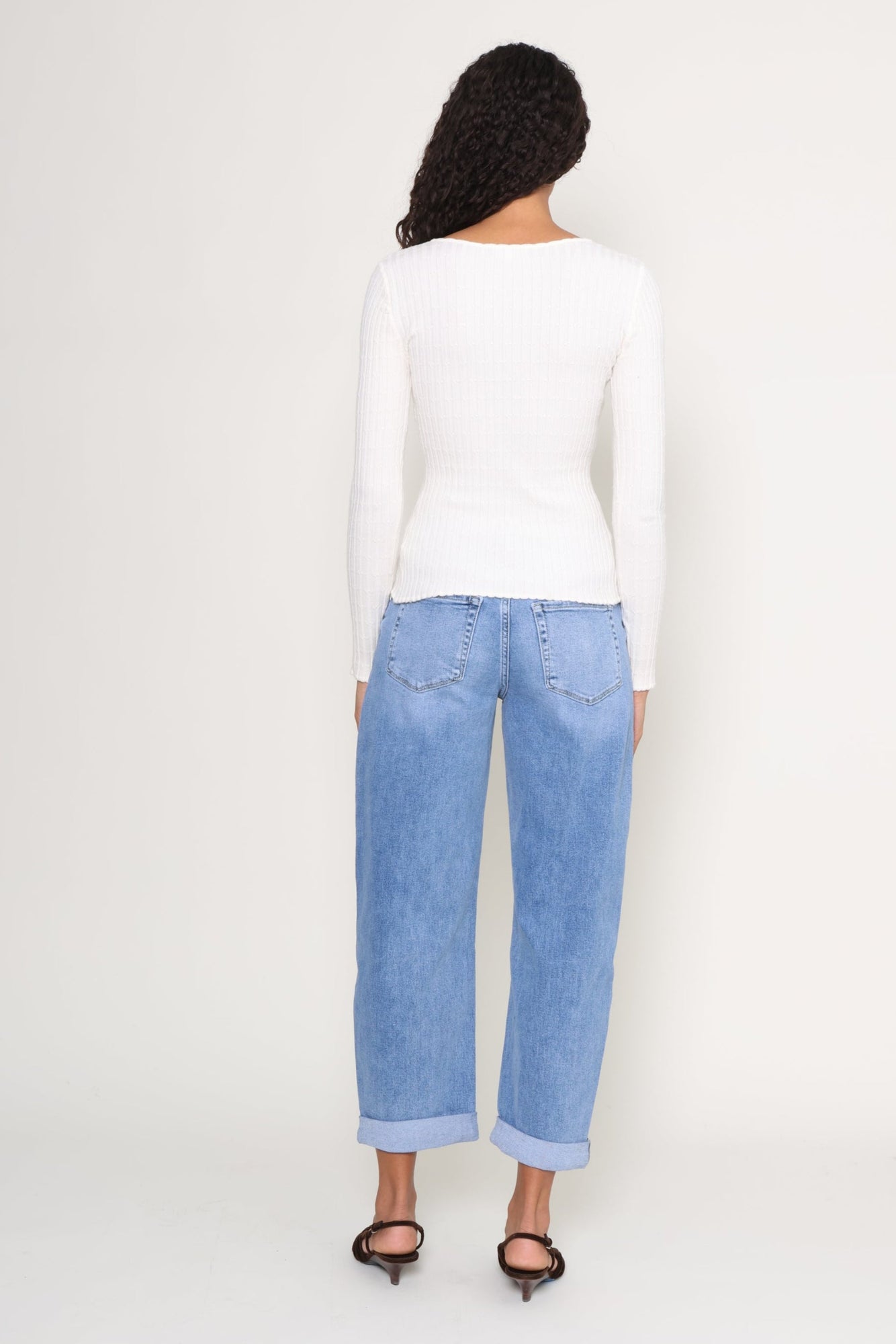 Z Supply | Emelie Button Up Sweater | White