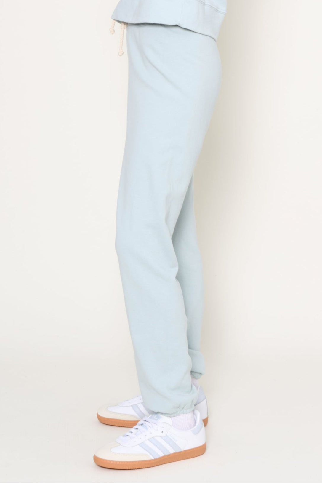 Perfect White Tee | Toni French Terry Jogger | Green