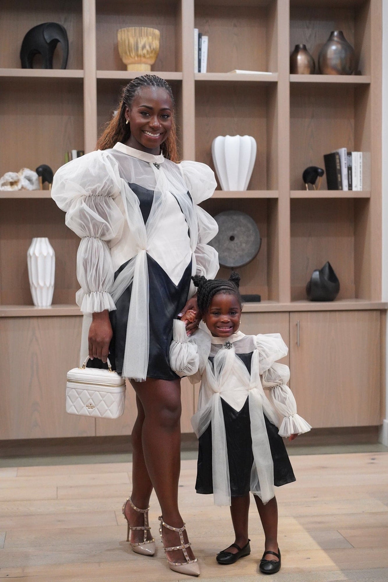 Women | The Paris Mom Dress | White x Black