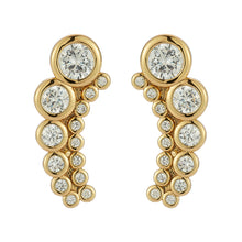 Brinley Crystal Studs | Clear Crystal | 14K Gold Plated Brass