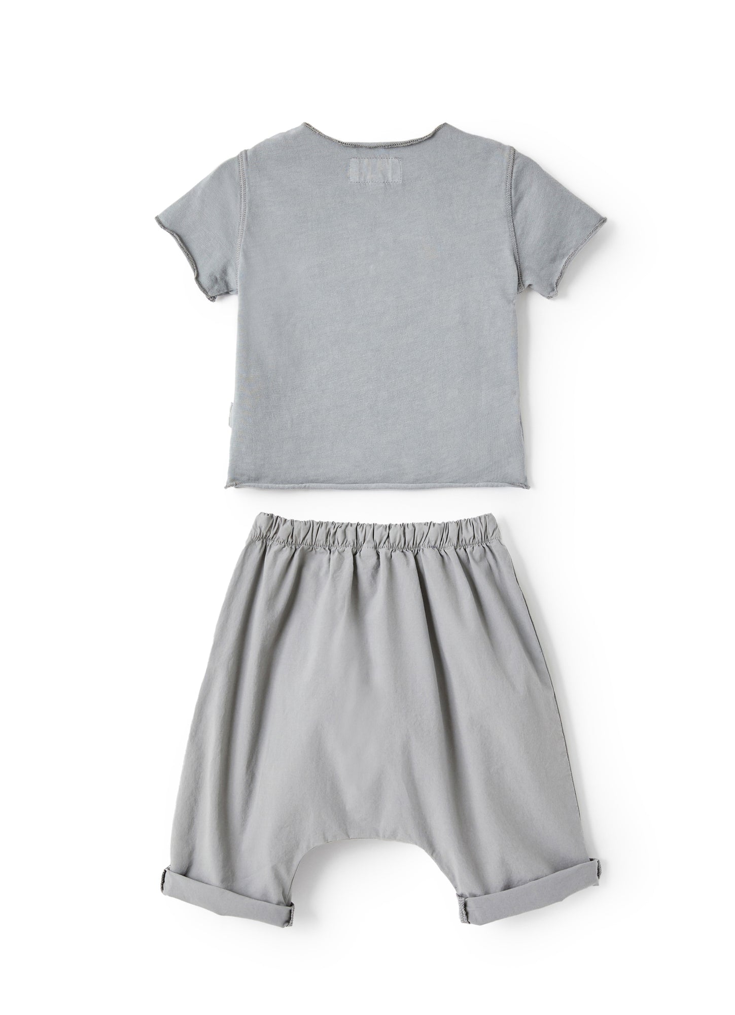 Cotton Two-Pieces Suit | Cloud Grey