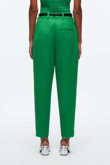 Cavalry Twill Carrot Trousers | Kelly Green