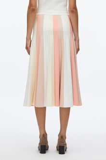 Stripe Knit Skirt | Ivory Multi