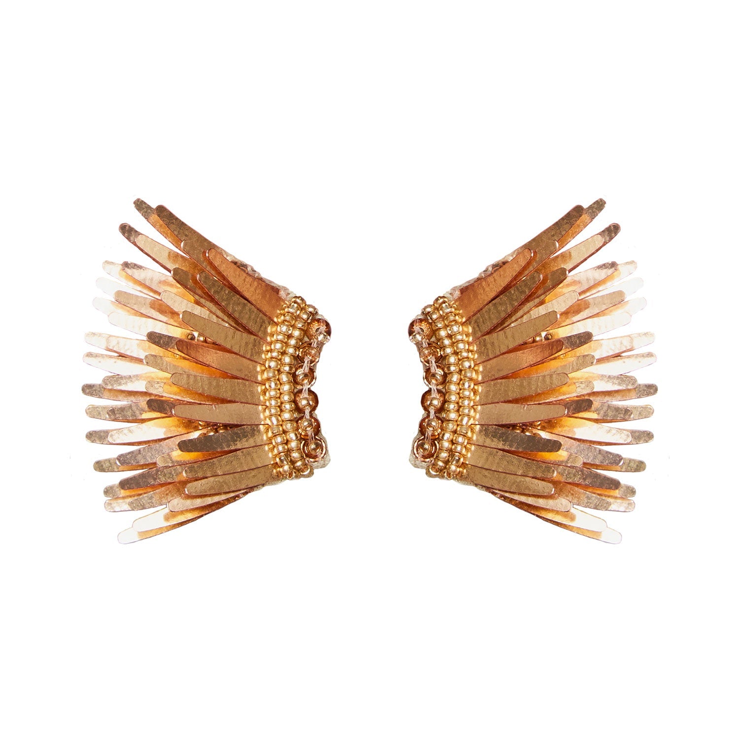 Mignonne Gavigan Metallic Rose Gold Mini Madeline Earrings