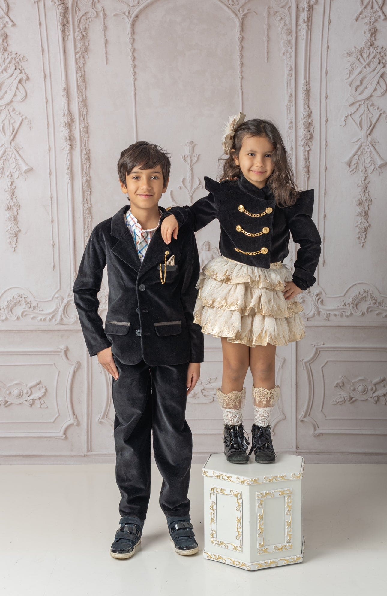 Baby Boys | Charlie Velour Boy's Blazer | Black