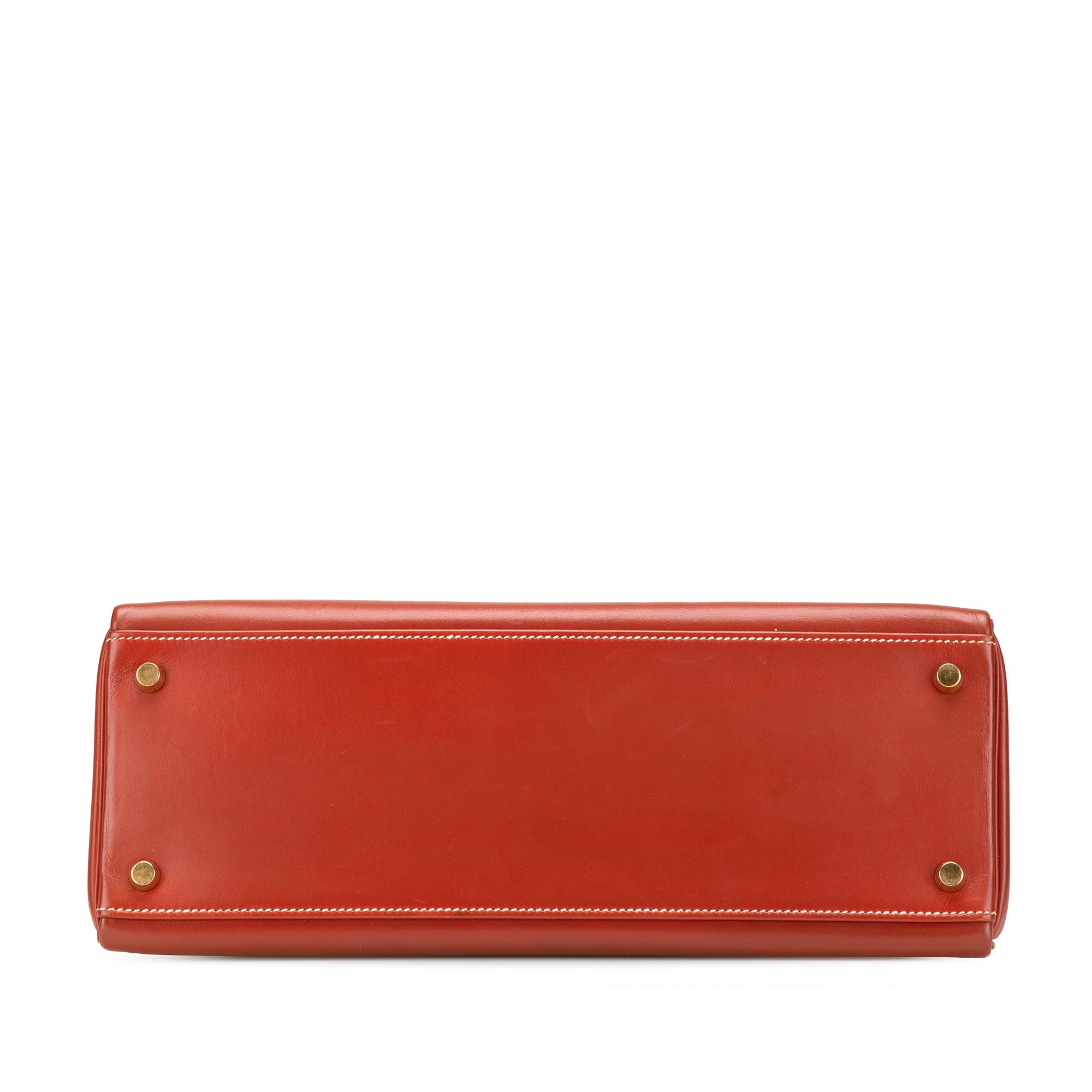 Hermes | Pre-Owned Box Calf Kelly Retourne 32 | Red