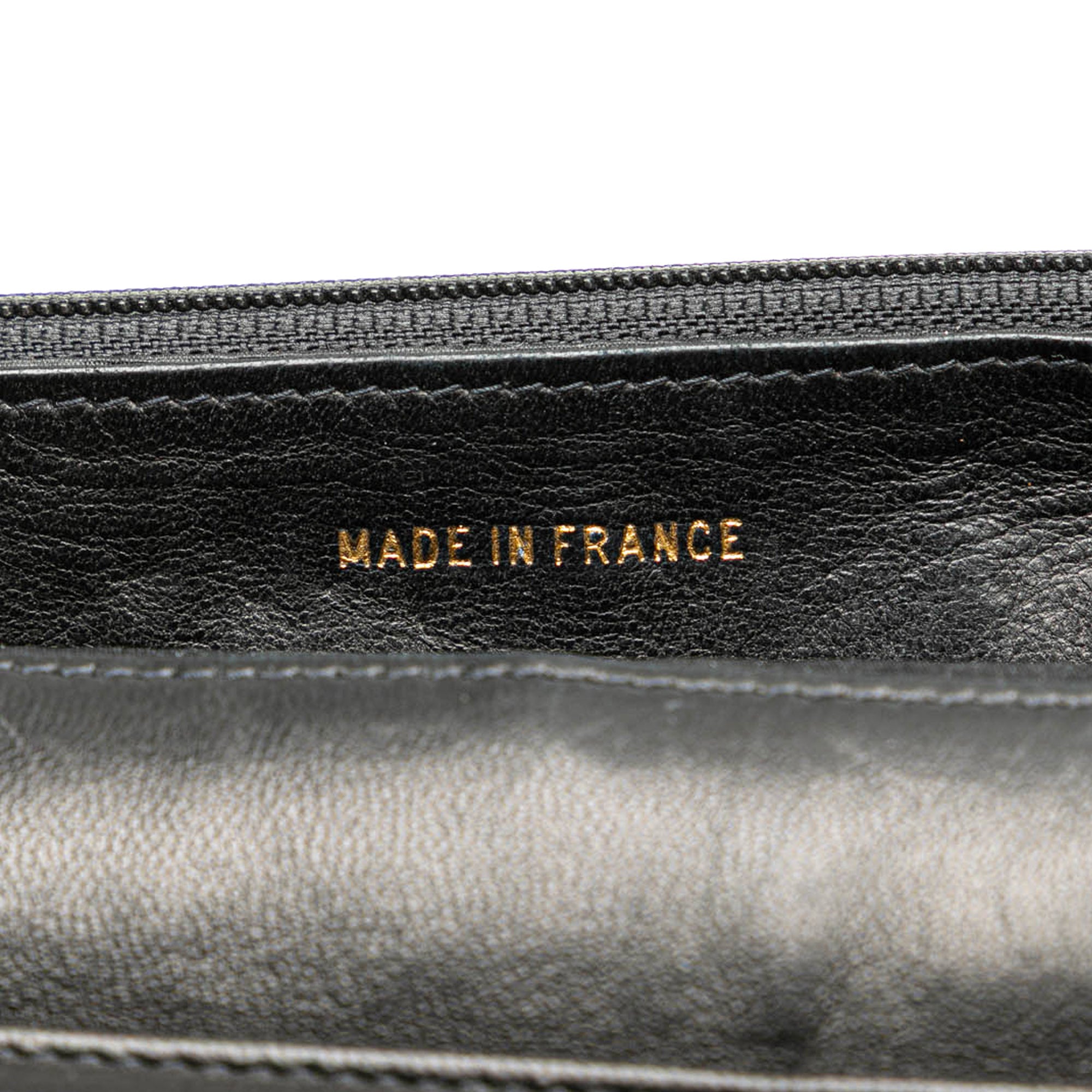 Chanel | Pre-Owned CC Caviar Wallet on Chain | Black