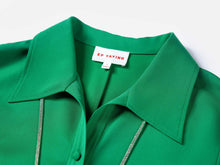 Frenchy Solid Button Front Shirt | Green