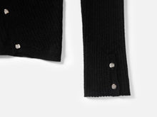 Velvet Knit Top | Black