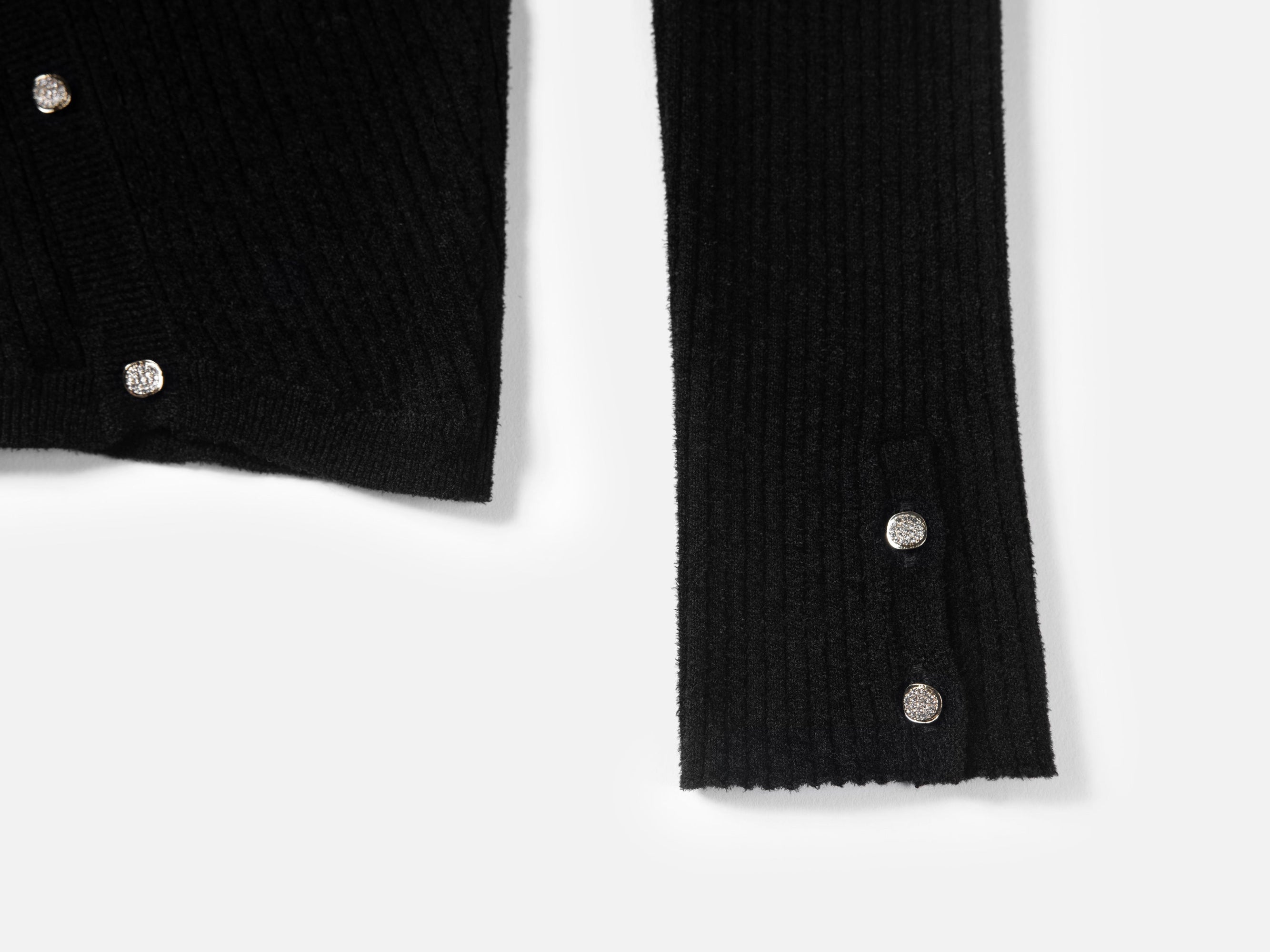 Velvet Knit Top | Black