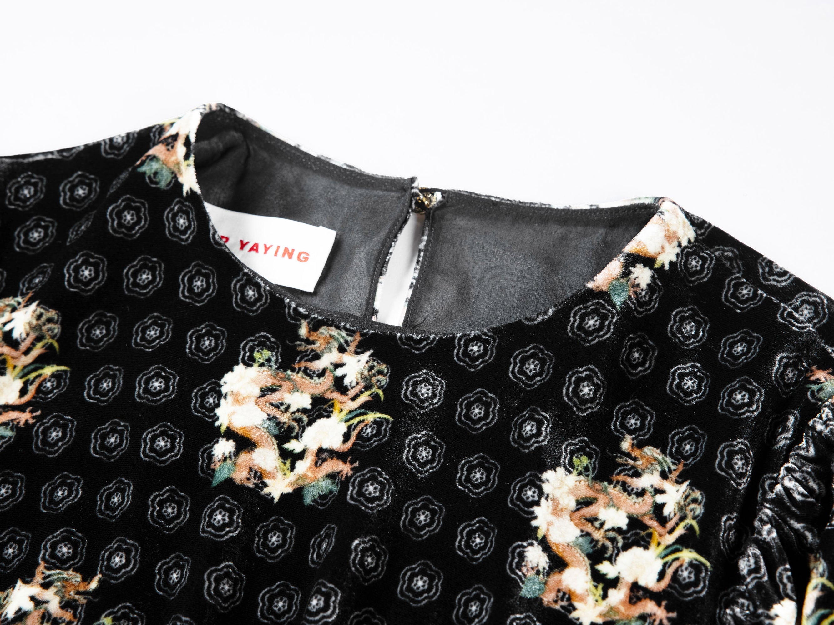 Printed Midi Dress | Black