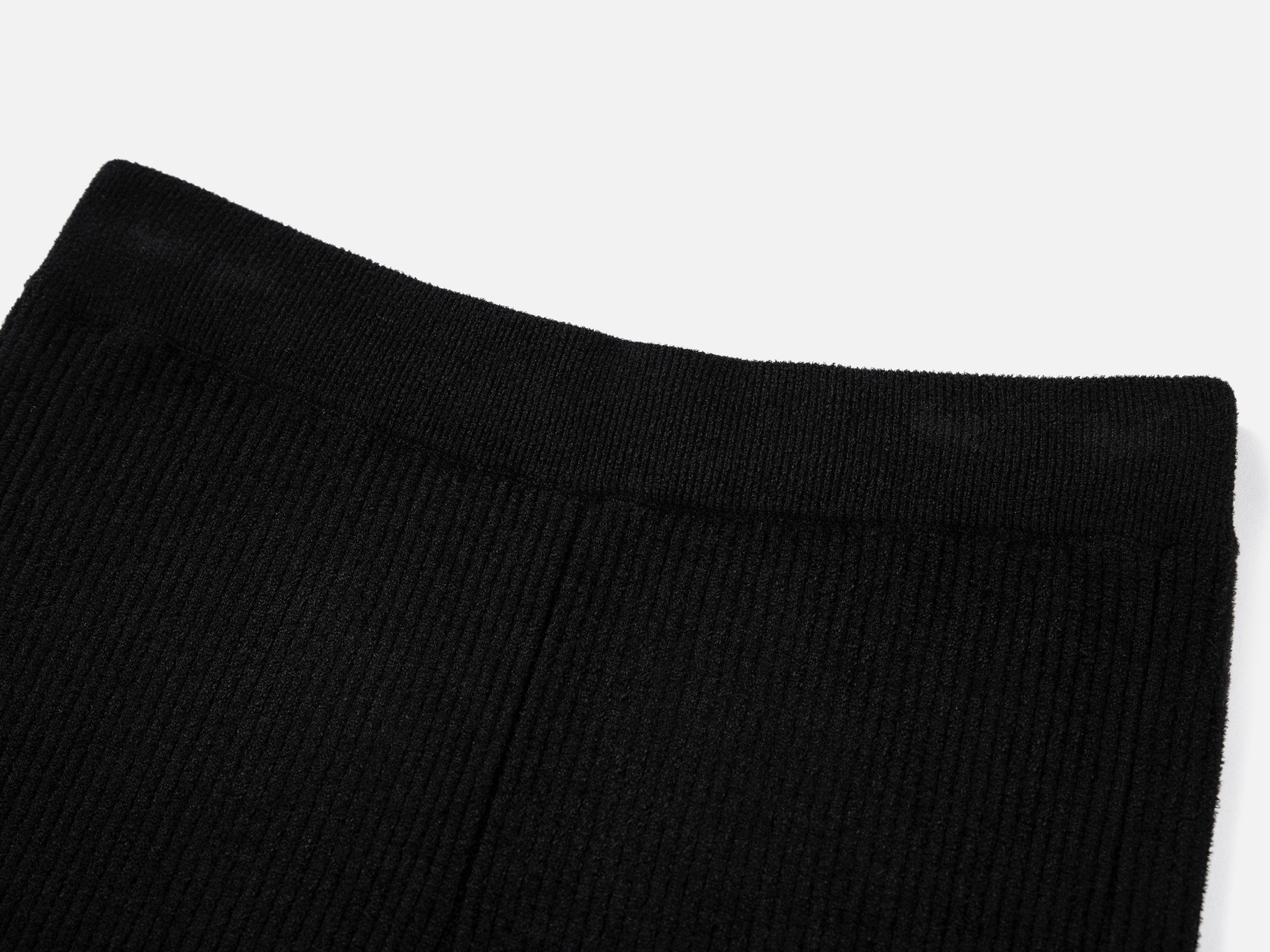 Straight-Leg Knitted Pant | Black