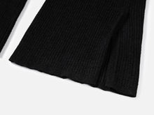 Straight-Leg Knitted Pant | Black
