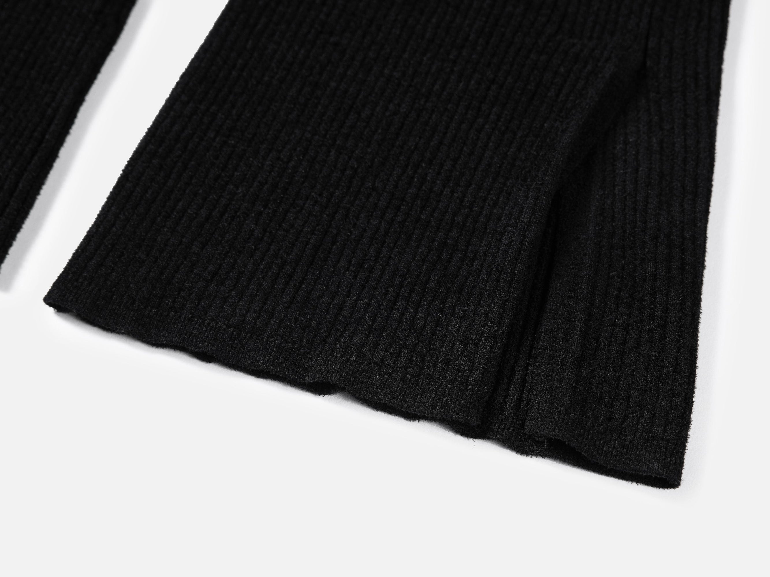 Straight-Leg Knitted Pant | Black