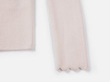 Wool Fit Long-Sleeves Sweater Top | White