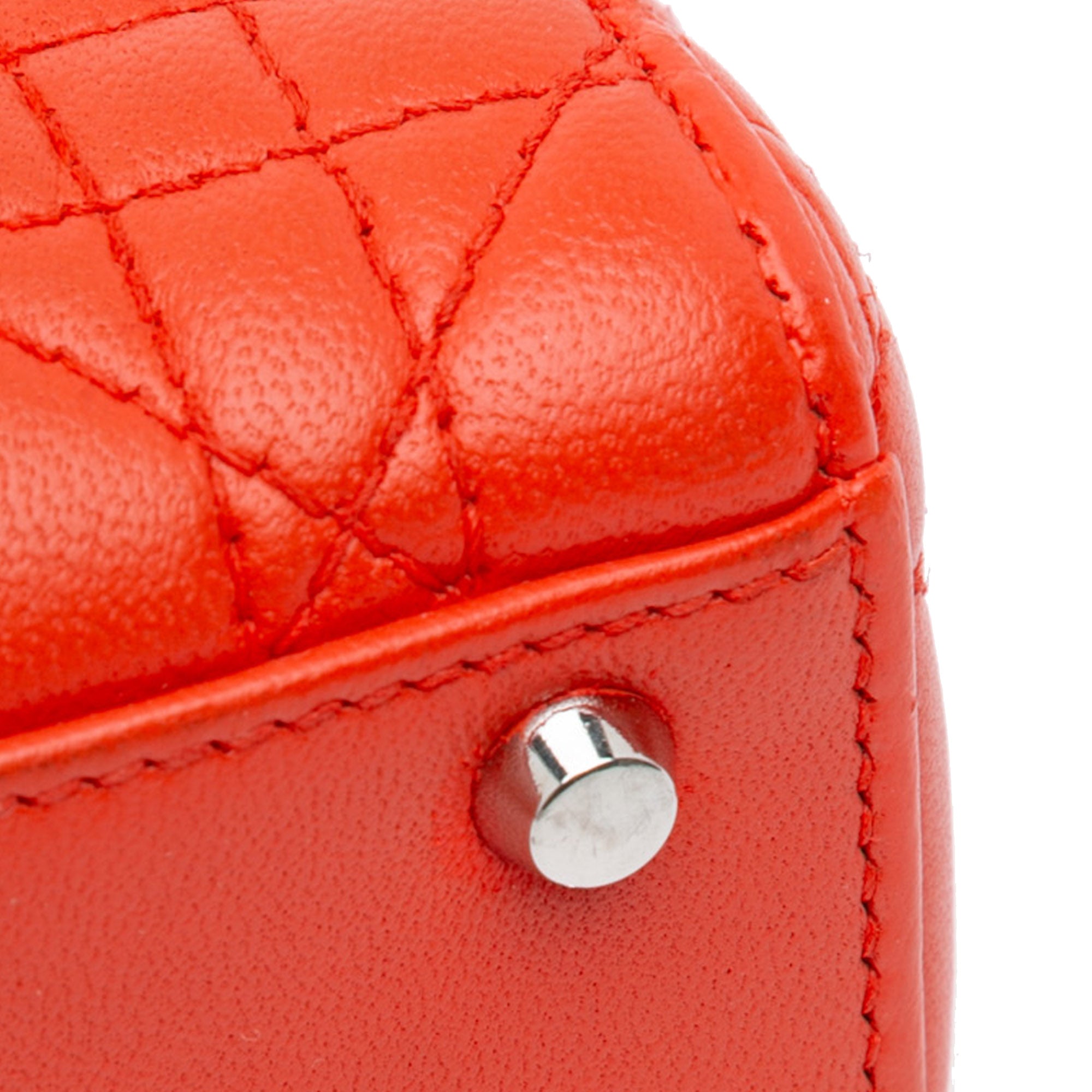 Dior | Pre-Owned Mini Lambskin Cannage Lady | Red