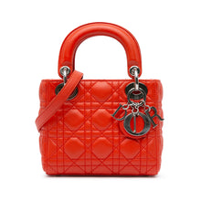 Dior | Pre-Owned Mini Lambskin Cannage Lady | Red