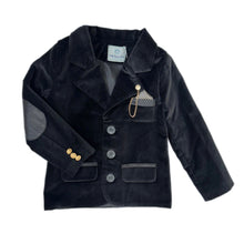 Baby Boys | Charlie Velour Boy's Blazer | Black