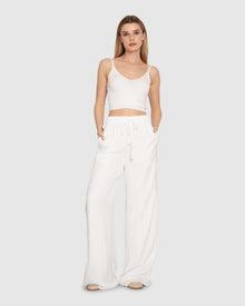 Women | Everywhere All At Once Wide Leg Pant | White