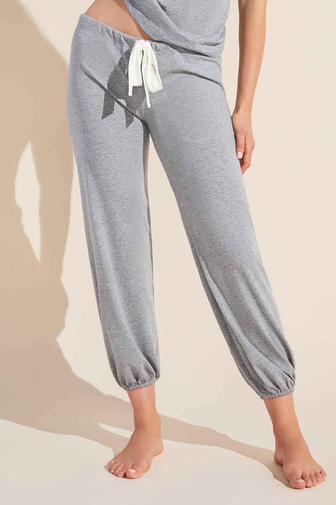 Heather Cotton Blend Pant | Heather Grey