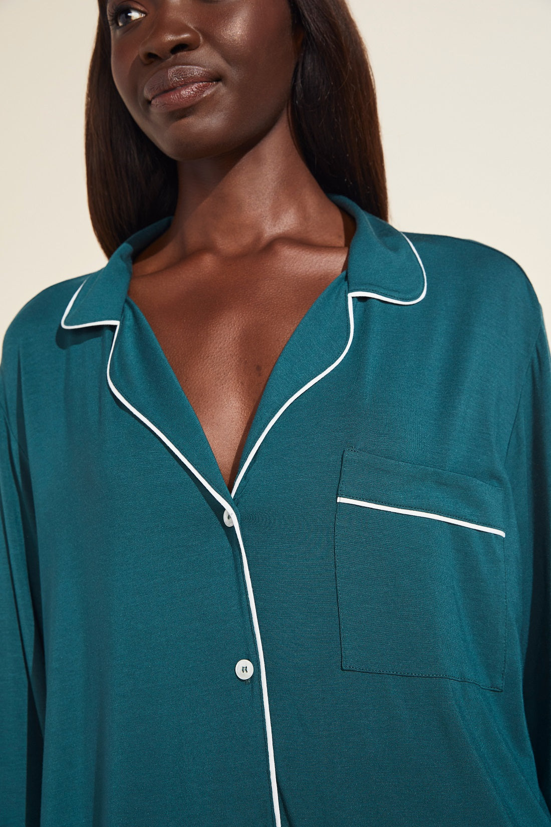 Gisele TENCEL™ Modal Sleepshirt | Evergreen x Bone