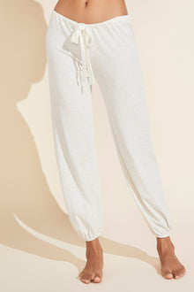 Heather Cotton Blend Pant | Oatmeal